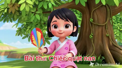 Bài thơ chiếc quạt nan #gvmn #dayhocsangtao #gemini 
