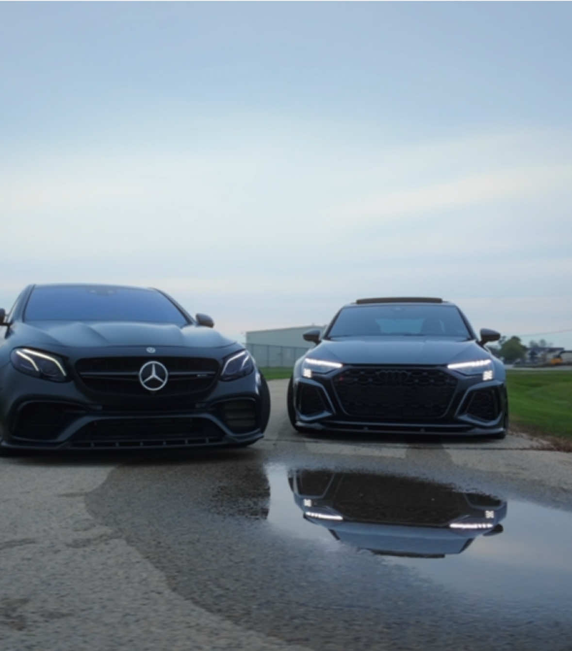 Watch me burn @Frosty.E63s #mercedes #e63s #audi #rs3 