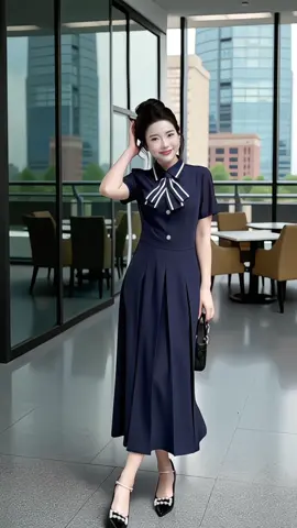 Váy Ella Design có form cổ điển hiện đại, màu trung tính không lỗi mốt, có thể mặc quanh năm – chỉ cần đổi phụ kiện là tạo vibe khác. #elladesign #vaythietke #vaycongso #vaydilam #vaydangmidi     