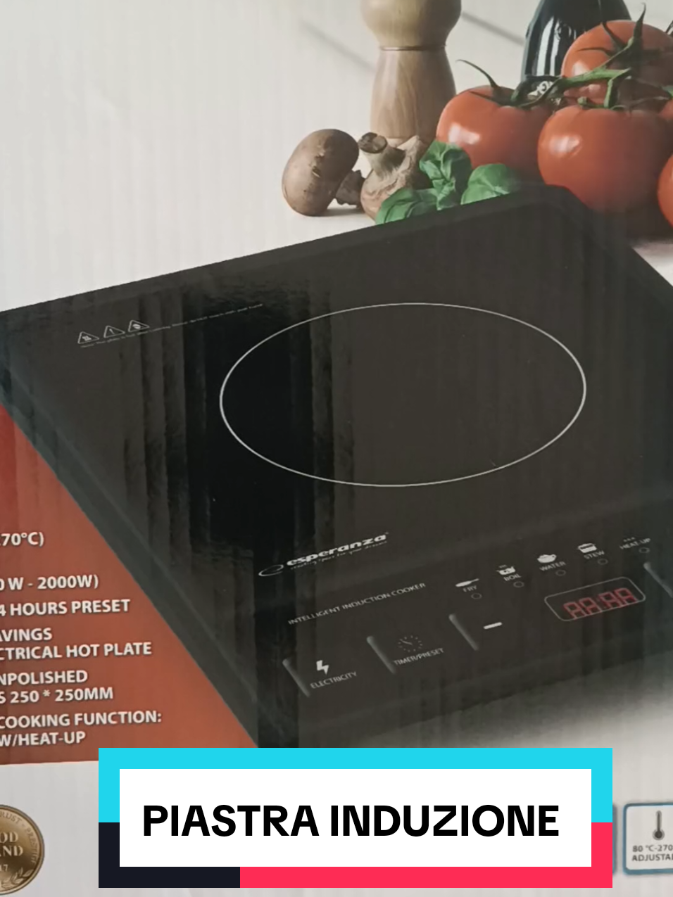 piastra a induzione portatile ottima  ora disponibile su tiktokshop #tiktokshopitalia #piastra #induzione #cottura #cucina 