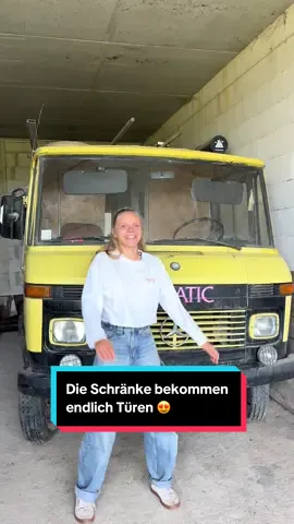 Ich finde die Griffe so schön 😍  #vanlife#campervanconversion#mercedes508d#umbau#ausbau 