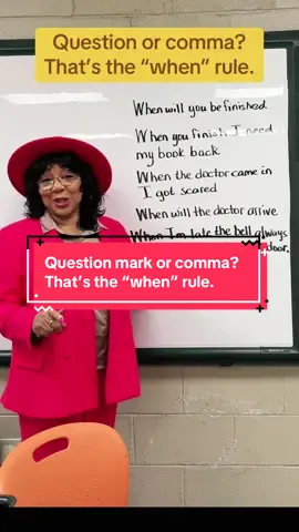 Did you know that you use a comma 50% of the time when a sentence starts with the word when?  Fact- When a sentence begins with the word when, it sets up a situation or a question that needs clarity. In grammar, that means it’s either part of a question or a dependent clause—so it must end with a question mark or be followed by a comma before continuing the thought. In this lesson, we explore how when signals timing, relationships between clauses, and the punctuation that follows it. Mastering this will make your sentences stronger, clearer, and grammatically correct.  #GrammarTips #PunctuationMatters #WritingSkills  #GrammarLesson #Commas 