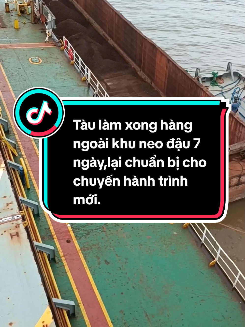 Tàu làm xong hàng ngoài khu neo đậu 7 ngày,lại chuẩn bị cho chuyến hành trình mới #sailor #seamen #seafarer #lifeatsea #shipping #maritime #thuythuvienduong #sonboong #thinhhanh #xuhuong #trending #viralvideo 
