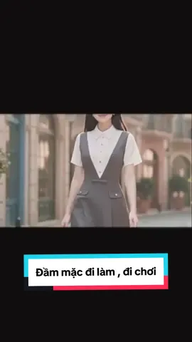 Đầm phối trắng cách điệu V trước ngực , bấu ly , tôn dáng , thiết kế bởi Calie #đầm #xhtiktok #thoitrangnu #fyt #thinhhanhtiktok 