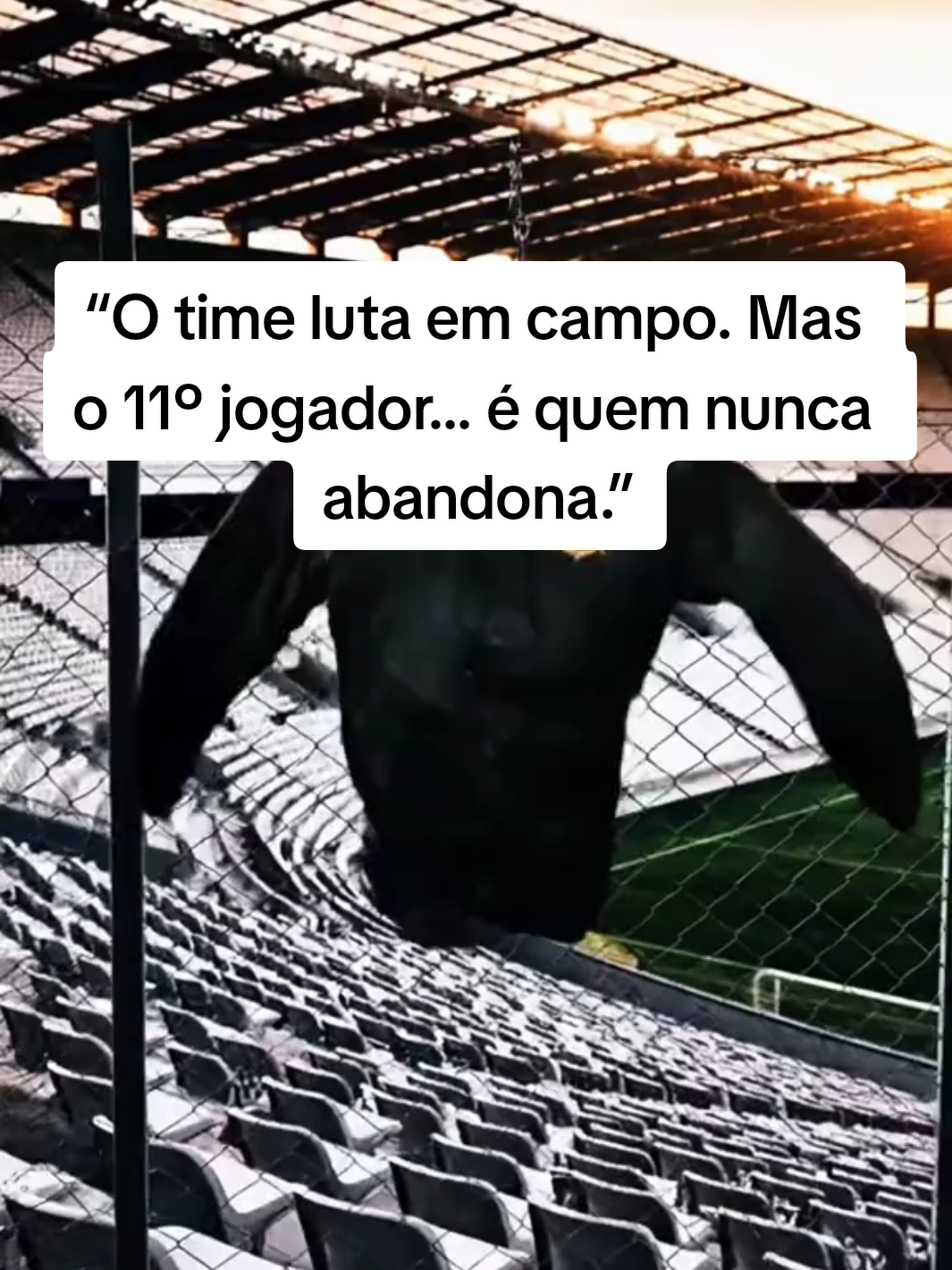 “O time luta em campo. Mas o 11º jogador… é quem nunca abandona.” #Corinthians  #VaiCorinthians  #CamisaDoTimao  #FielTorcida  #MantoSagrado #MantoDoTimao #timao #bandodeloucos 