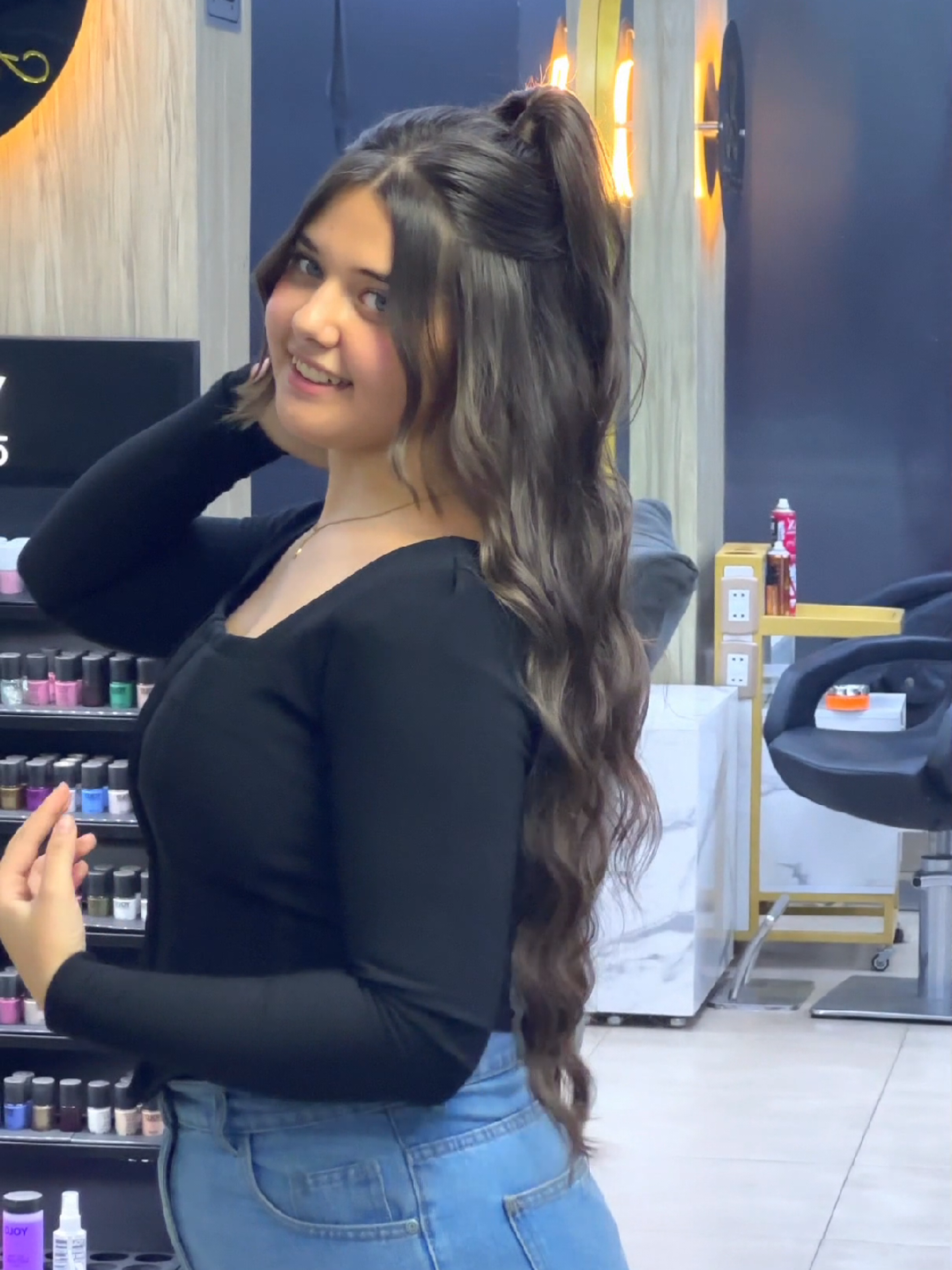 hair style 😍❤❤ #viralvideo #hairstyle #hairwaves #cutehairstyles #hairdryerviral 