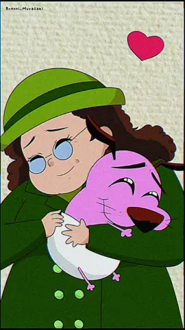 Muriel & Courage (Coraje) 💕 #couragethecowardlydog #corajeelperrocobarde #gorillaz #trend #fanart 