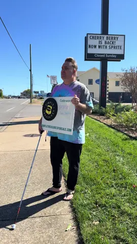 Where will the Blind Man Pop Up Next? #fyp #foryoupage #SmallBusiness #bathandbodyworks #advertising 