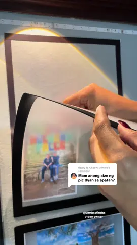 Replying to @Cheena Almiñe 4R po size nung pictures, A4 naman yung frame✨ #magneticwallframe #magneticdisplayframe #selfadhesiveframe #pictureframe #wallframe 