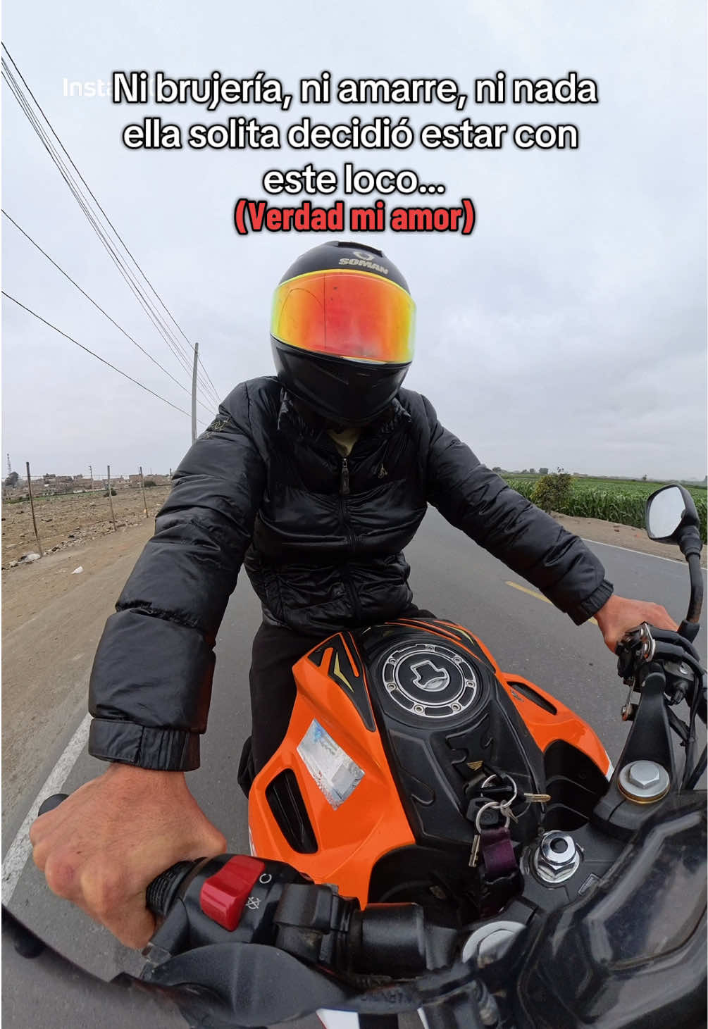 ELLA SOLITA 🤭❤️ @MILAA EN RUTA  🌷✅  #amor #ruta #moto #chicobiker 