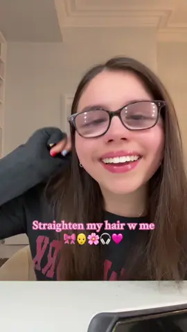 Well straighten my already straight hair #hair #hairstyles #straighthair #grwm 