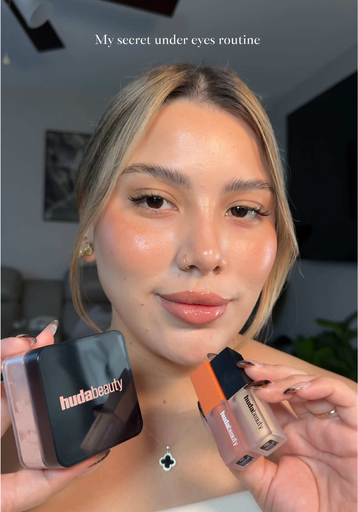 No sleep? I got you✨ @Huda Beauty  #hudabeauty #hudabeauties #nosleepnoproblem #makeuptip 