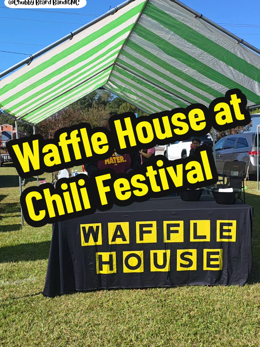 When you in the south a there are a few things that can grow almost anywhere.  Kudzu, Dollar General and Waffle House!  I found one at the Havelock Chili Festival  #whatgoinonhea #cbbapproved #ncfoodie #wafflehouse 