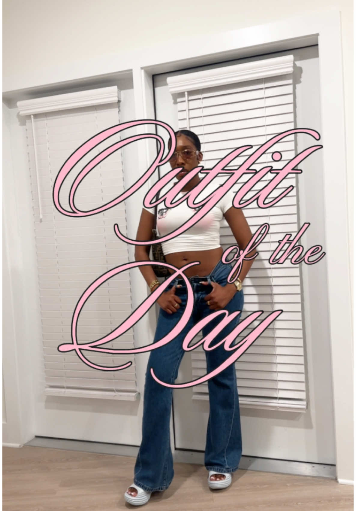 Y2K Era Outfit of the Day!! Cute top, denim, jeans, and some platforms!!! Top: Nodress 67 Jeans: @Favorite Daughter  Platforms: @Diesel 