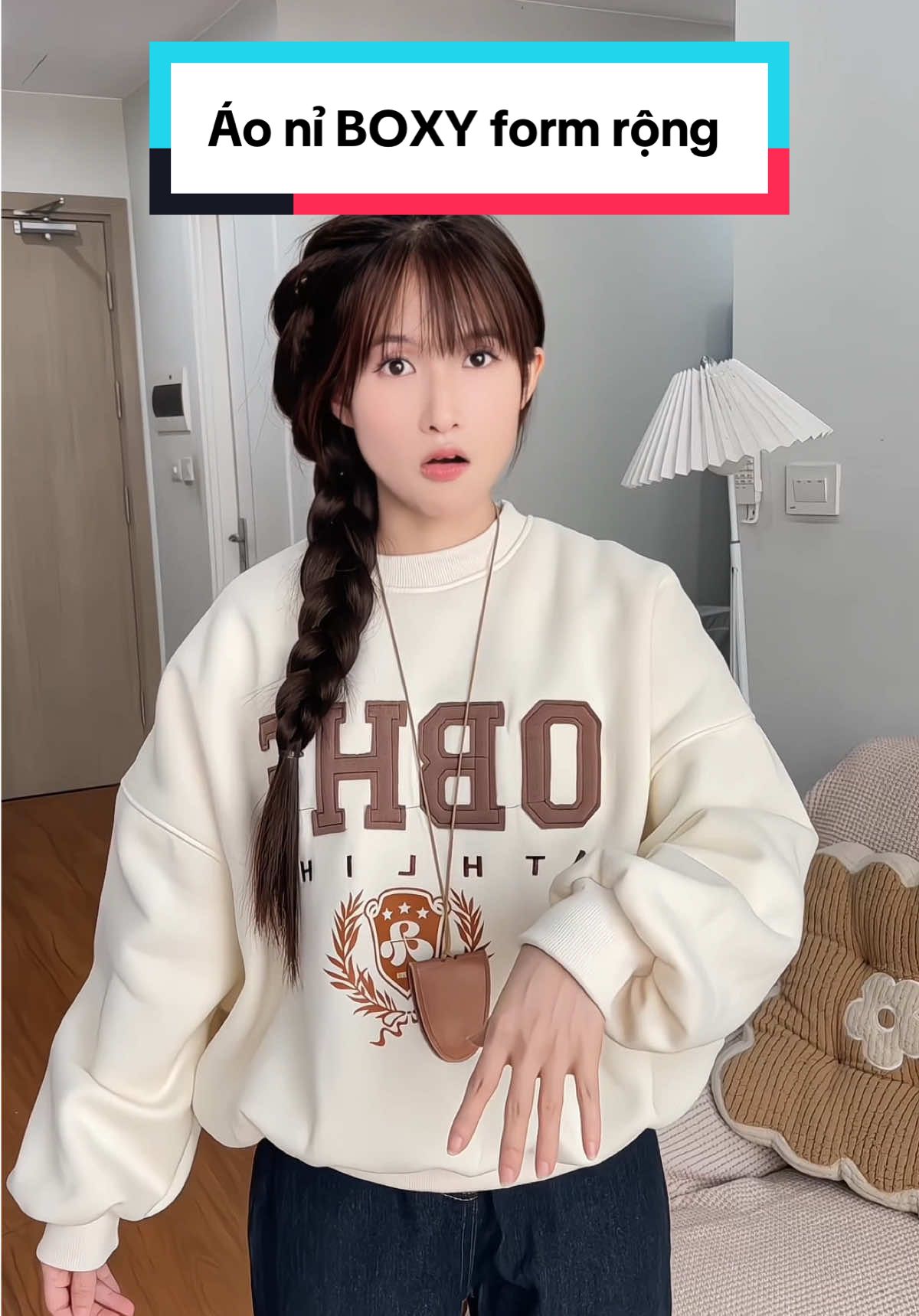 Áo nỉ BOXY form rộng #aoni #sweater 