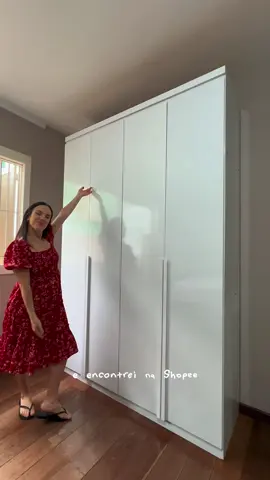 Guarda roupa 4 portas da shopee #achadinhosdashopee #casaedecoraçao #organizacaodecasa 