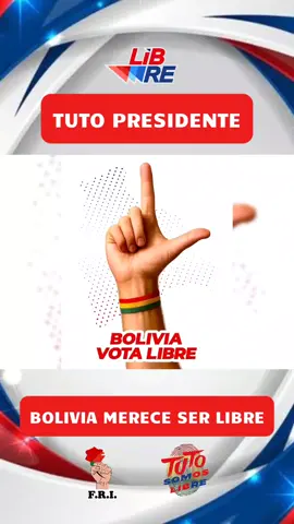 CON TUTO SEREMOS LIBRES👆🏼🇧🇴 #TutoPresidente  #CambioRadical 