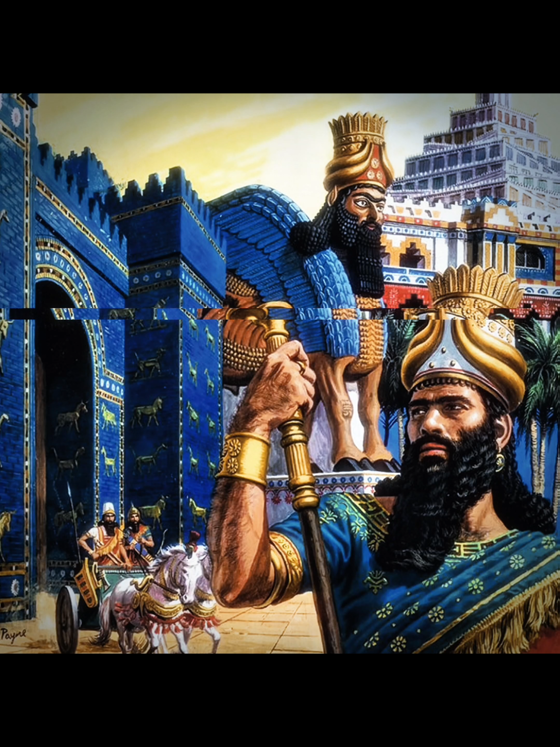 The Babylonian captivity of the Jews in IRAQ 🇮🇶💀⚔️. About 2,600 years ago, there was a kingdom in the Levant called Judah, where the Jews lived, and its capital was Jerusalem. At that time, Nebuchadnezzar II, the king of Babylon (in present-day Iraq), was the most powerful ruler in the region. Judah was under Babylon’s control, but the king of Judah rebelled against Nebuchadnezzar and refused to obey him. Nebuchadnezzar became angry, gathered his army, came to Jerusalem, besieged it, and entered the city by force. The first time, he took some people as captives to Babylon. But after a while, the people rebelled again, so Nebuchadnezzar came back and completely destroyed Jerusalem in 586 BC. He burned the Temple of Solomon, which was the most important place of worship for the Jews, and then took thousands of Jews as captives to Babylon. The Jews lived in Babylon (in southern Iraq today) for several years. #iraq #iraq🇮🇶 #mesopotamia #mesopotamia🇮🇶 #edit 