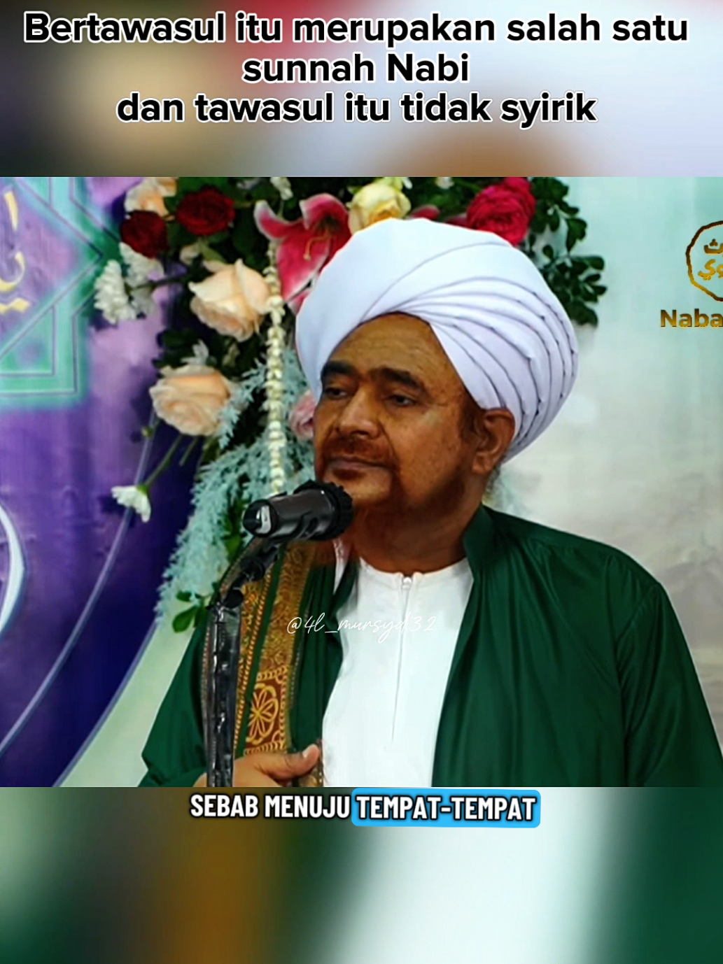 bertawasul itu merupakan salah satu Sunnah Nabi Muhammad Saw  dan bukan syirik. #habibumarbinhafidz #haulsyaikhabubakarbinsalim #muhibbin_ulama_dan_habaib #majelisrasulullah #ulama 