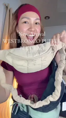 New Arrival Westbronco Puffer Belt Bag Sling and crossbody bag din perfect pang on the go travel at pang jogging #crossbodybag #westbronco #beltbag #pufferbag 