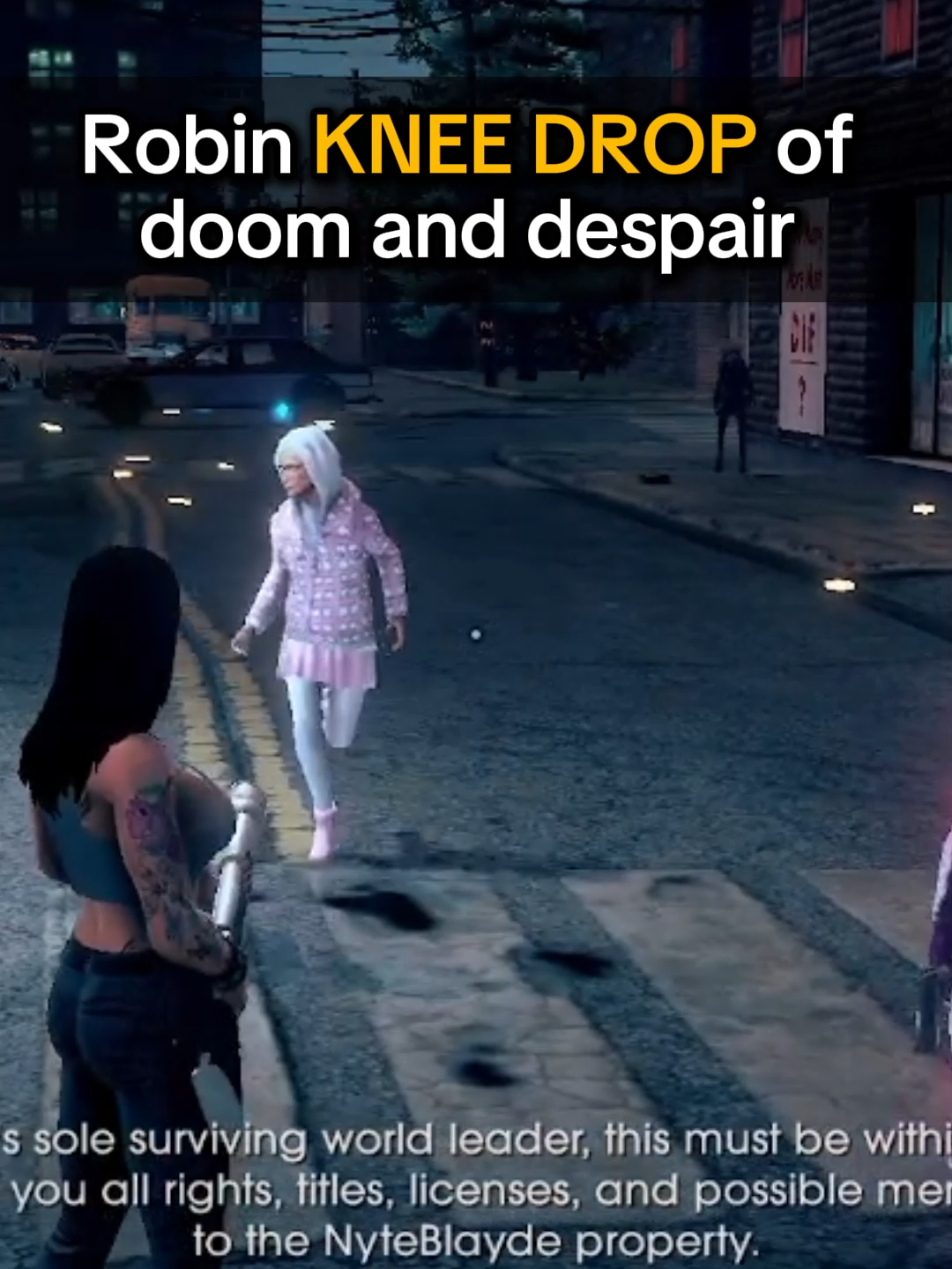 Doing the Robin Knee Drop is crazy 💀 #saintsrow #saintsrow4 #azura #fyppppppppppppppppppppppp #azurafunnymoments