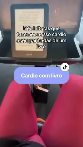 E assim o cardio passa voando. #BookTok #GymTok #leitores 