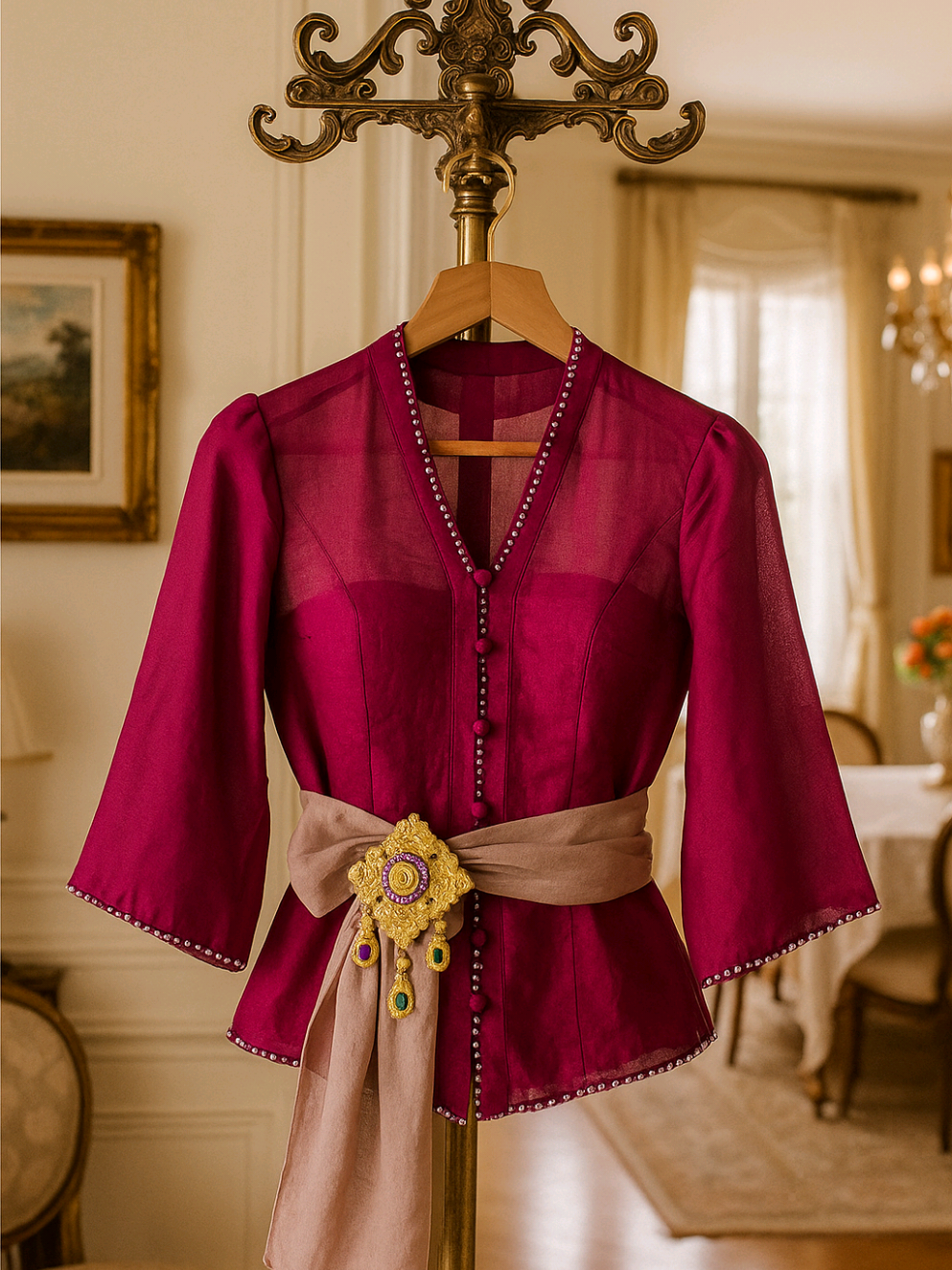 Kebaya Sifon Dilara Lonceng MUTIARA#kebaya #fashion #fyp 