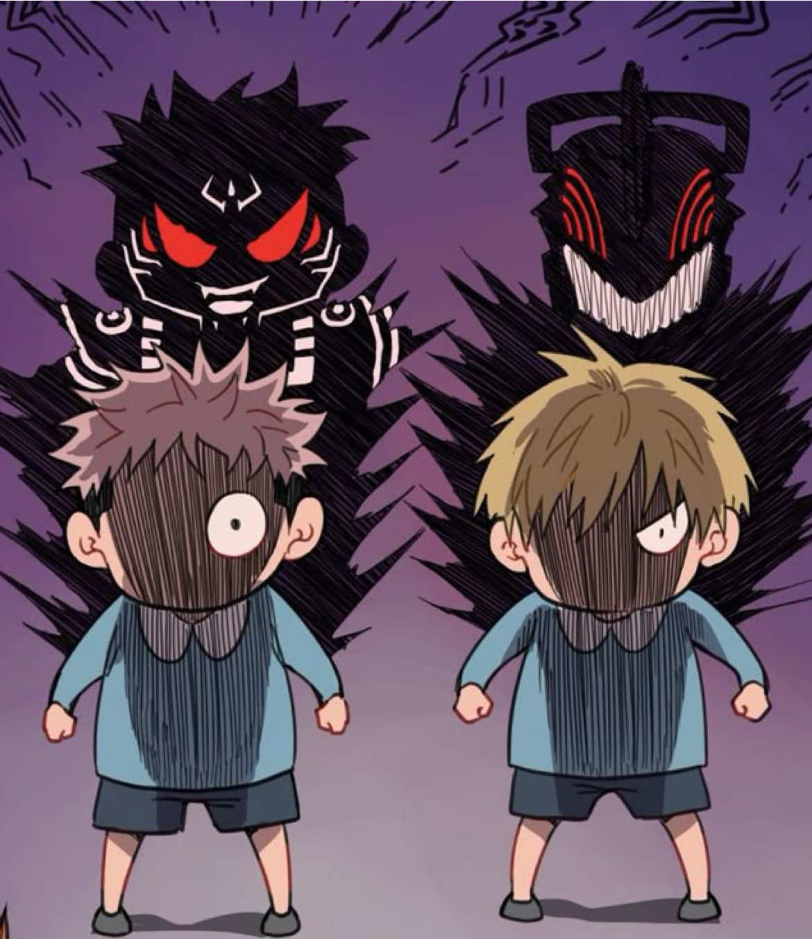 Yuji and Denji #anime #edit #jujutsukaisen #chainsawman  #черныйрусский