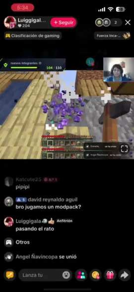 me grabaron papus  gaaaa🗣️🔥(haré directo más seguido(creo xd))  #gaaaaaaa🇵🇪🇵🇪🇵🇪 #Minecraft #horror#oneblock #tiktok 