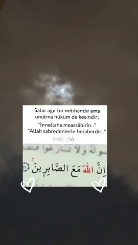Allah sabredenlerle beraberdir  #Allah #allahagüven 