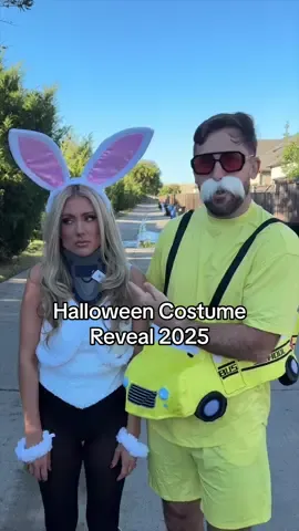 I told him I wanted to be Regina George for Halloween… and he took it way too literally 😭💅🏼🐰 If you know, you know. Still not over how committed he was to being the actual bus 😂 Send this to your friend who would love this Mean Girl movie moment 💗🚍 #MeanGirlsHalloween #CouplesCostume #FunnyHalloweenCostume #ReginaGeorge #Halloween2025     