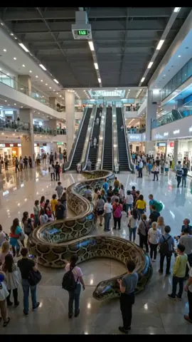 BREAKING NEWS: Giant Snake Spotted Inside British Shopping Centre, Shoppers Gather Calmly to Take Photos #BreakingDiscovery #GiantSnake #ShoppingCentre #ViralReel #UnbelievableFootage