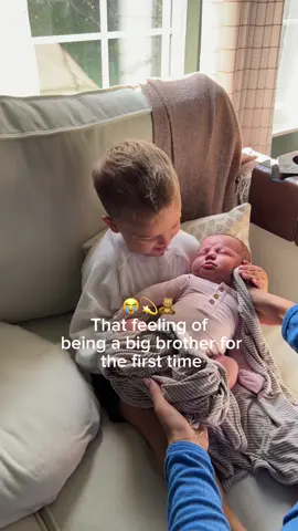 When he asked for his measuring tape 😭 #bigbrother #Siblings #newborn #Love #sweet   