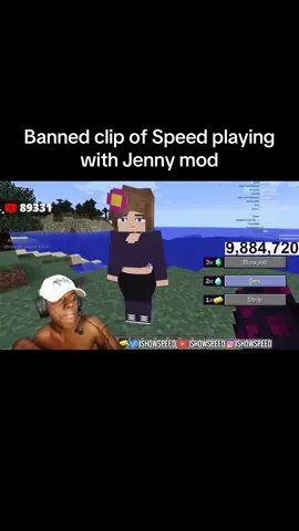 Speed use’s Jenny mod on Minecraft #foryoupage #ishowspeed #jennymodminecraft #funny #ishowspeedclipz 