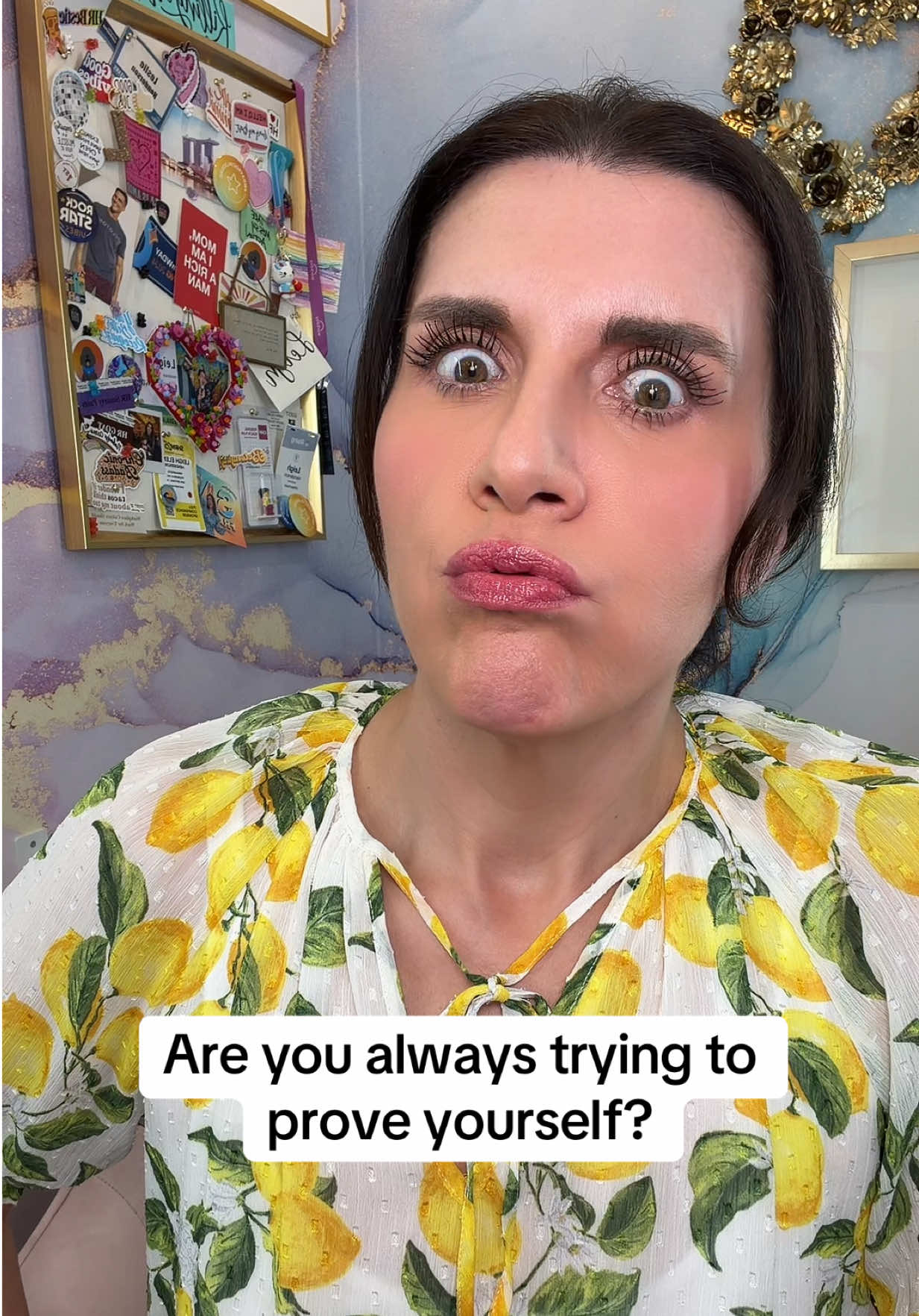 What are you really trying to prove and to whom exactly?  You don’t have anything to prove if you have the job. You just have amazing things to share, show, and do. 💗 Follow for more!  #hr #HRManifesto #work #corporate #toxic 