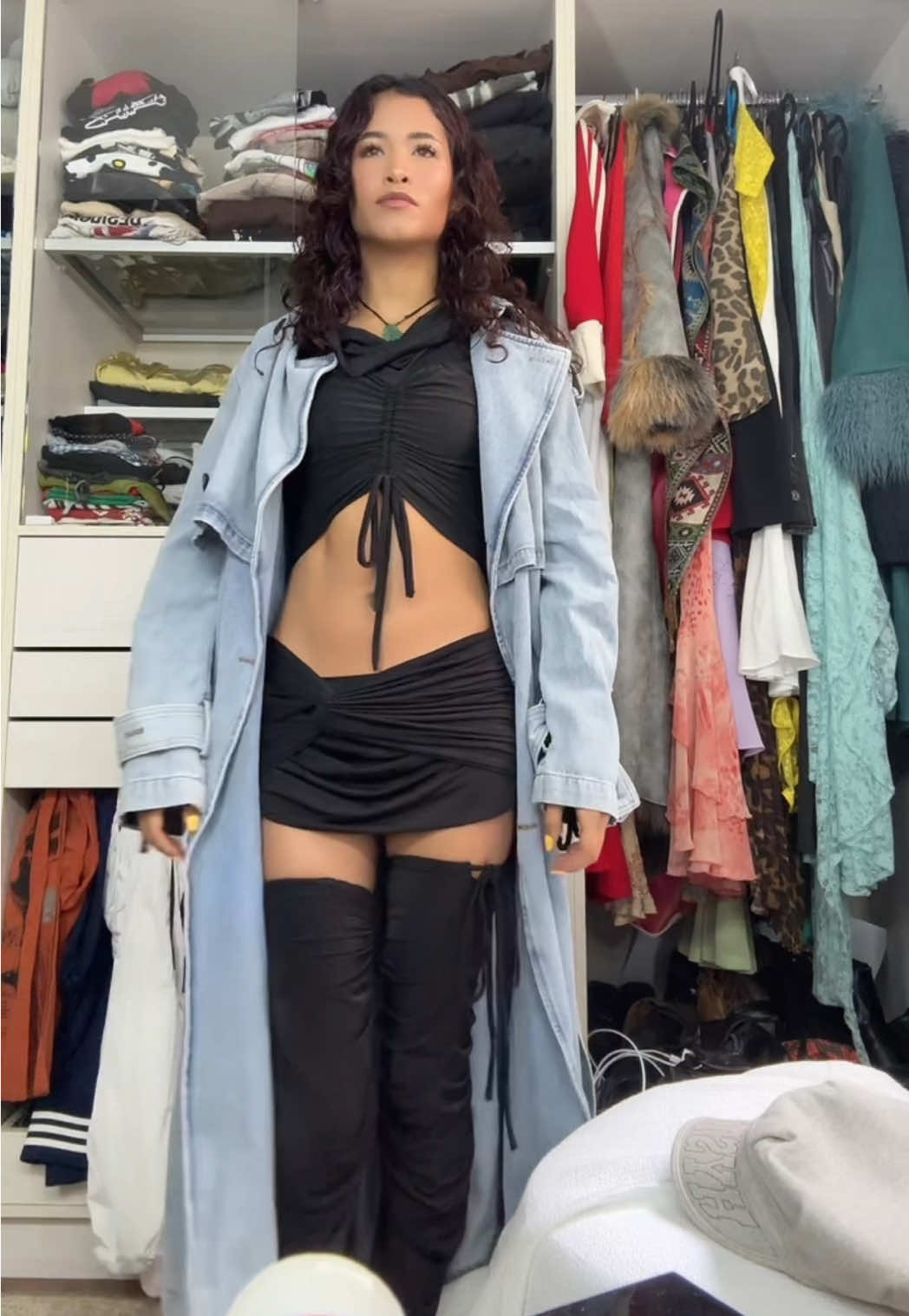 #grwm vamos al desfile de @beblackmamba #fashionweekmexico #miau #asmr 💋