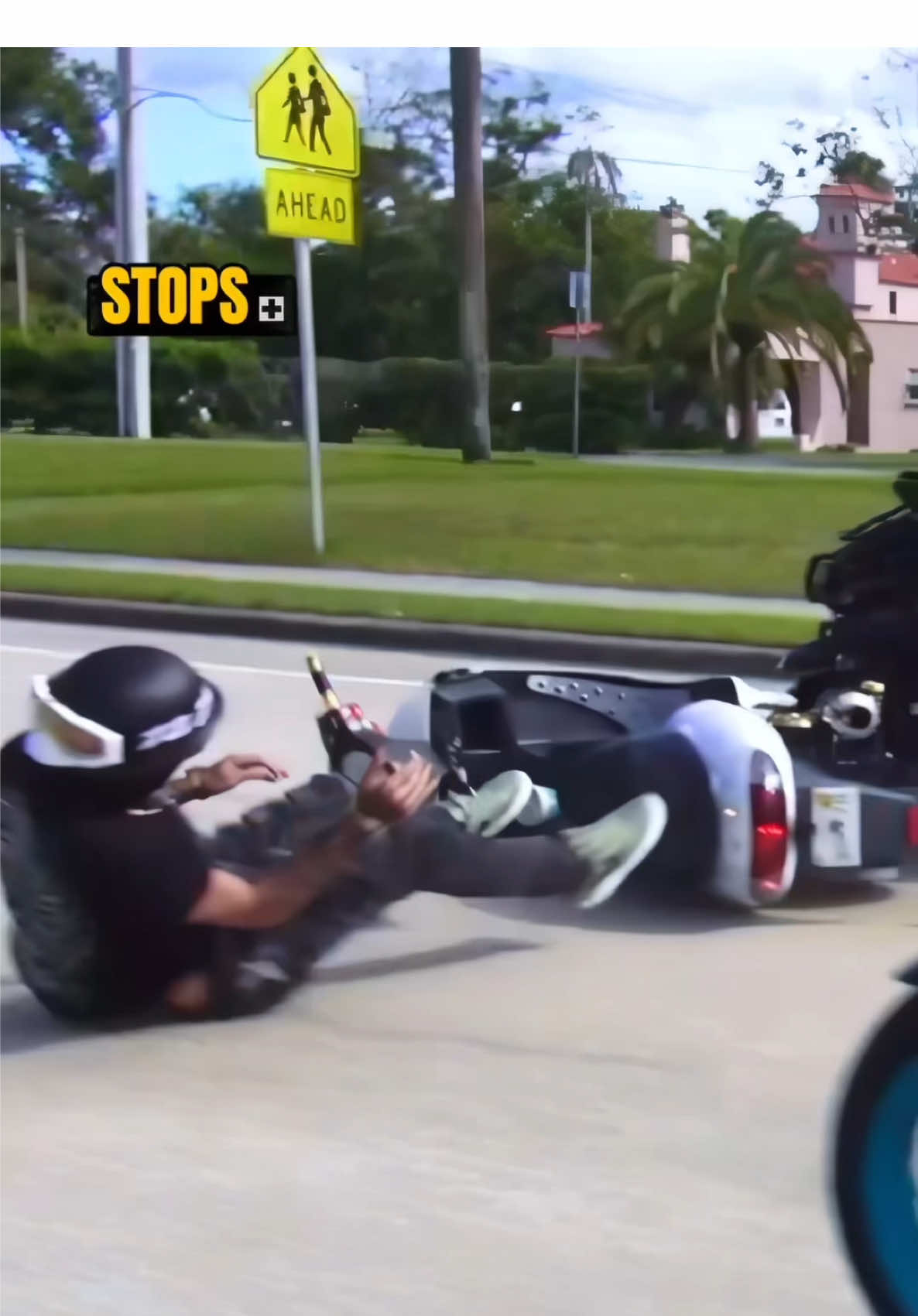 Motorcycle Crash at Biketoberfest 2025 On International Speedway  #motorcycles #motors #crash 
