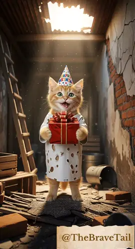 Poor Cat Was Mocked by His Friends Who Gave Him a Torn Shirt on His Birthday #TheBraveTail #NeverGiveUp #NeverLookDownOnOthers #foryou  #HardWorkPaysOff 