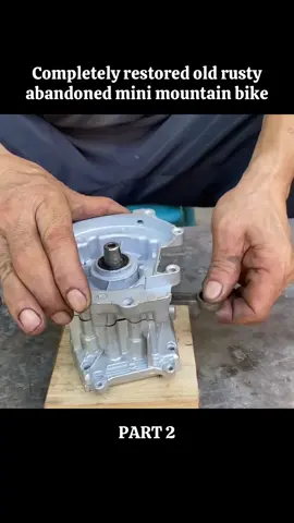 Part 2: Completely restored old rusty abandoned mini mountain bike #amazing #abandoned #bicycle #restoration #engine 