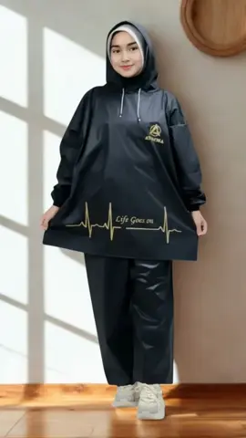 Promo jas hujan dewasa murah raincoats mantel model hoodie Athena setelan celana pria wanita 