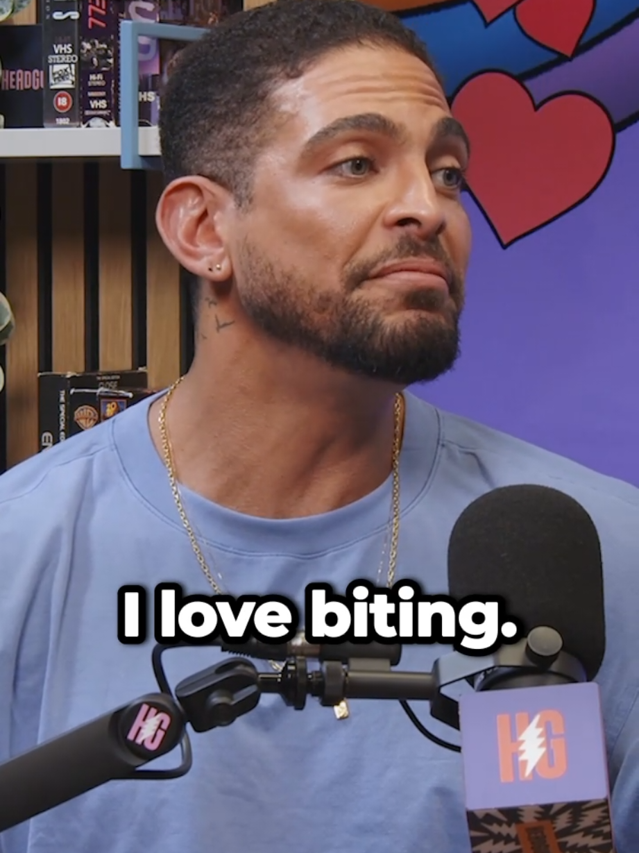 beware, pit crew @Bruno Alcantara may bite 😝 Nicole Byer sits down with @RuPaul’s Drag Race  pit crew member Bruno to discuss his love for biting, the wild DMs he gets, and giving happy ending massages. Watch now on YT or listen anywhere you get your podcasts! #dragrace #biting 
