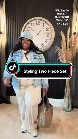 Two piece set. Casual Elevated And Comfy. Comfy over 50. Plus size over 50. TikTok Fashion #creatorsearchinsights #plussizetiktok #fallfashion #tiktokpartner #styleideas 