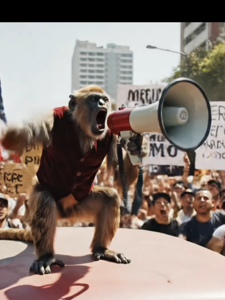 Luchando por su derecho a pagar más impuestos. #satira #mexico #veo3 