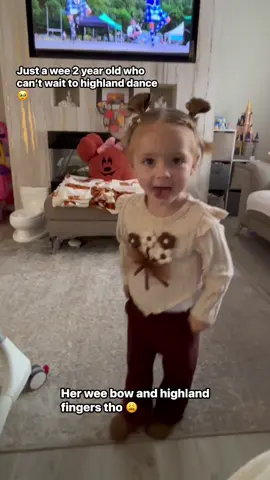 Just a wee 2 year old who can’t wait to be a highland dancer 🥹❤️ #highlanddance #baby #toddlersoftiktok #dance #scottish 