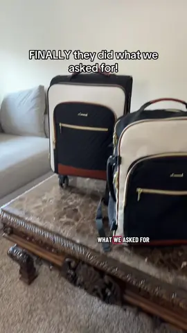 FINALLY we have the matching roller suitcase to go with our viral Lovevook travel backpacks! #tiktokshopcreatorpicks