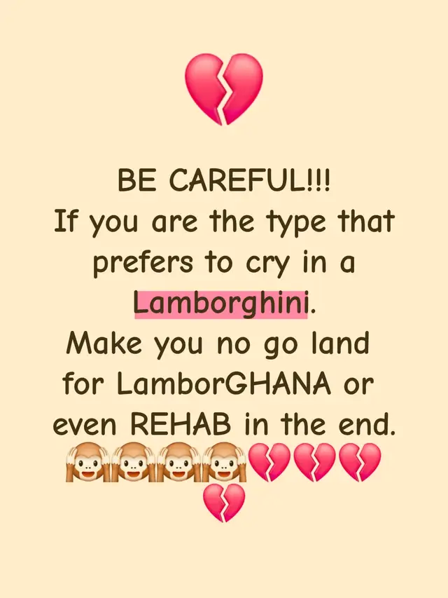 They say, ‘I’d rather cry in a Lamborghini.’ but as a young woman, don’t let it fool you. Peace, self-respect, and true joy are worth more than luxury tears. Young queen, please, choose peace over pain — wealth means nothing  if your heart feels empty happiness.  You are only leaving in denial if you believe that, if you think money makes pain easier to bear. Nne, you deserve love, laughter, and peace — not just leather seats and tears. 🌷 Peace of mind is luxury too. It hits differently and never goes out of style. Don’t trade your happiness for a flashy heartbreak. Stay soft, but stay smart.  But if you are still nursing this mentality, then wait until you born 2 babies. #nednwoko #regina #reginadaniels #verydarkman  #zitannefashion 