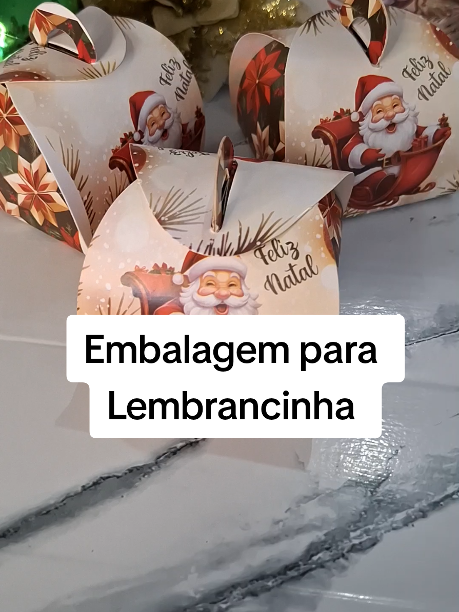 Embalagem para Lembrancinha Doces Natal 100 unidades a partir de 35,00 ID ➡️  CGJ-NVL-AQA Ou comente eu quero. Link disponível na shopee vídeo. Link no perfil  #embalagem #caixalembrancinha #natal 