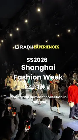 Shanghai Fashion Week is here. China's hottest brands are unveiling their SS26 collections. Stay tuned and follow @RADIIMedia for more content like this 🔥 #radii #radiimedia #fashionweek #shanghaifashionweek #china   
