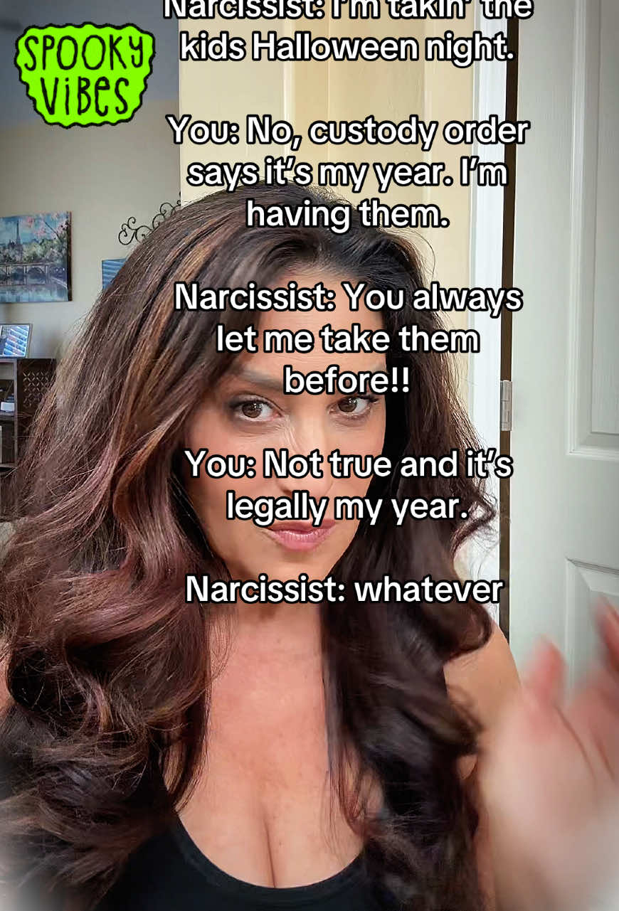 Legal tip: Legal tip: When dealing with a narcissist ex coparent, stick to the custody order and set firm boundaries around Halloween and other holidays to protect your rights and your kids’ best interests. 🎃🎉💼⚖️ #custodytips #tiktoknarcissistslayer 