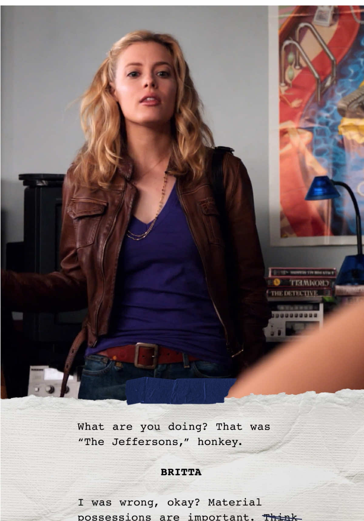 oh, Britta’s in this? 🤨 happy birthday Gillian Jacobs ❤️ stream #Community on @Peacock.